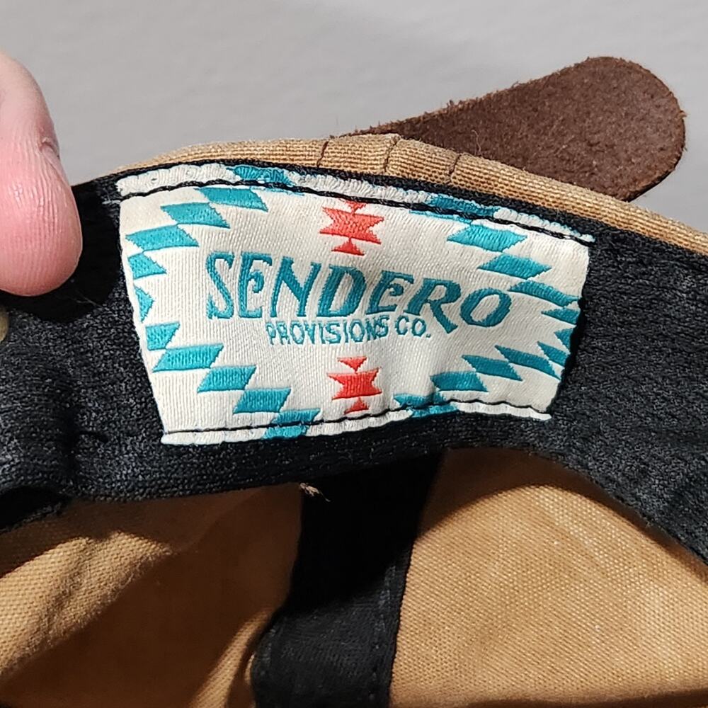 Sendero Provisions Co WAX Adjustable Strapback Rope Brown Hat Cap OSFA - Picture 13 of 14